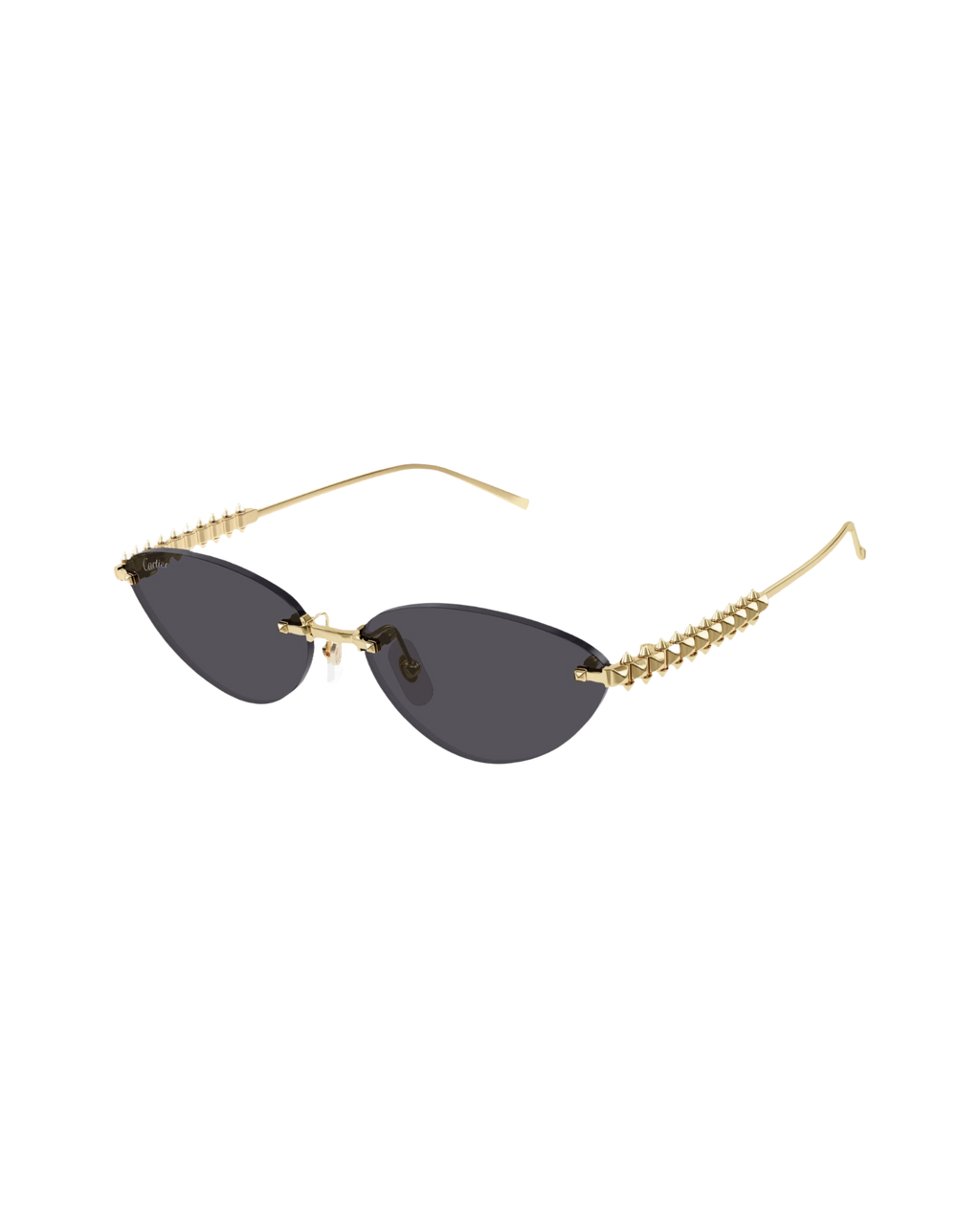 Cartier CTO543S Gold Cat Eye Sunglasses