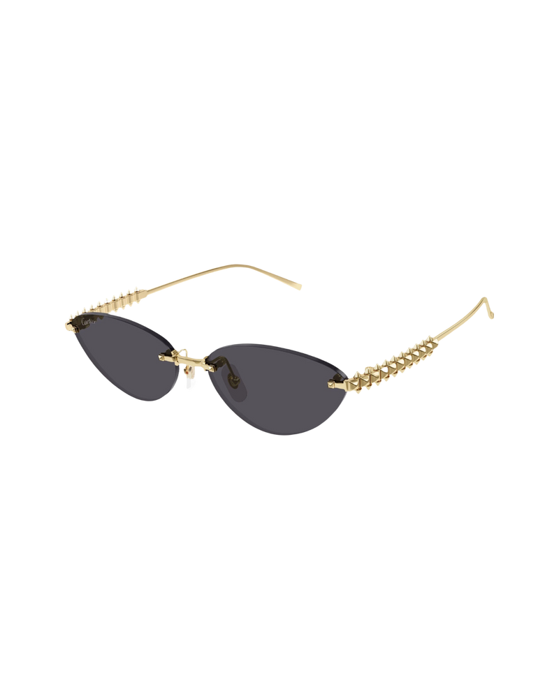 Cartier CTO543S Gold Cat Eye Sunglasses