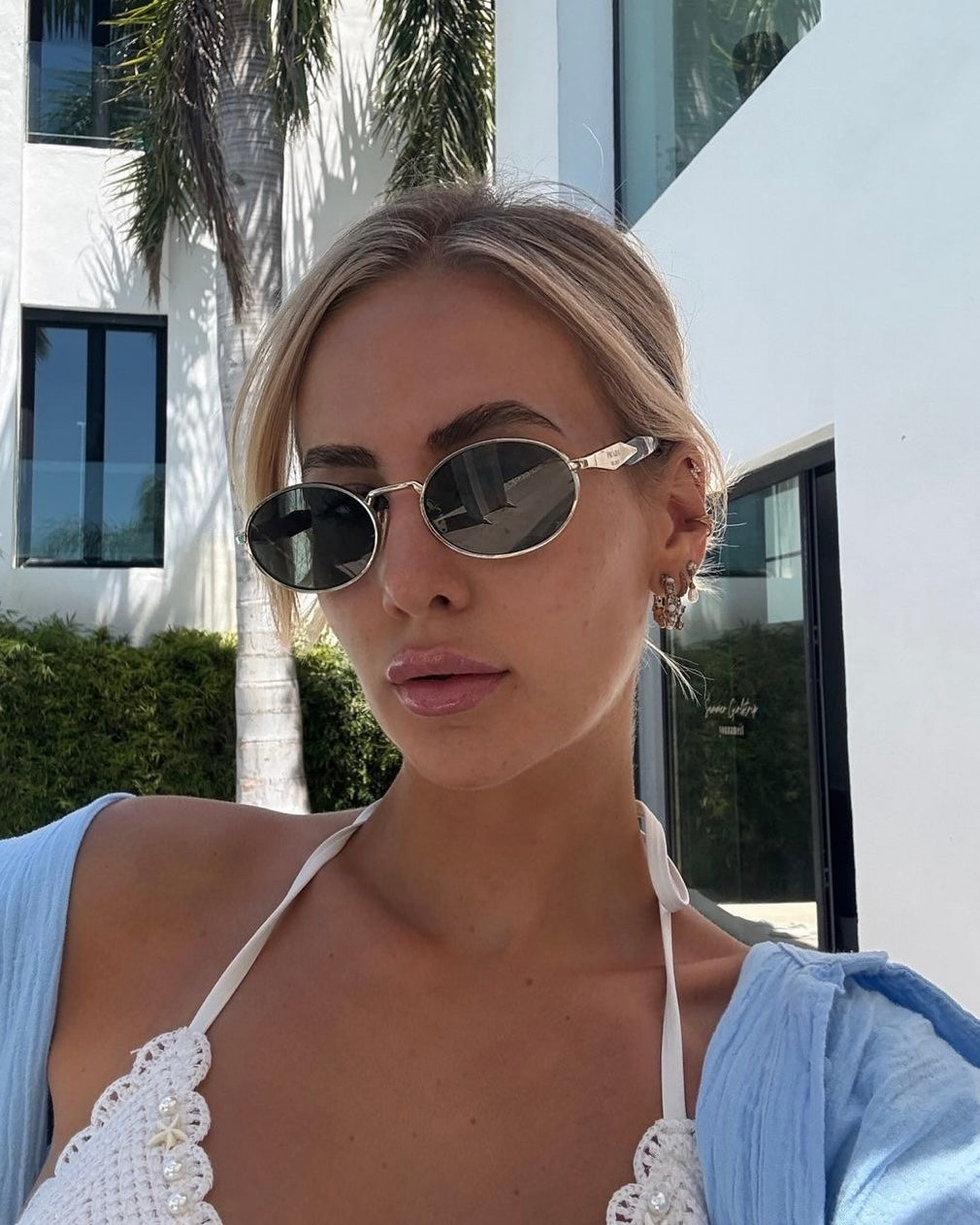 Prada Oval PR 65ZS Sunglasses