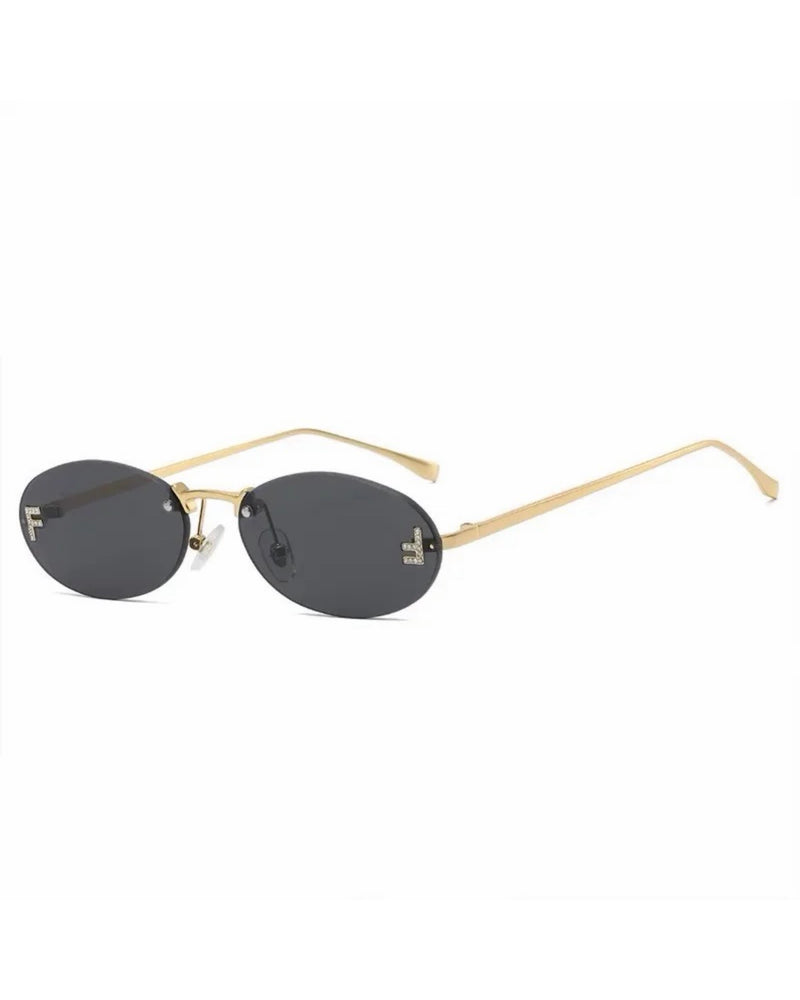 Fendi Rimless Round Sunglasses