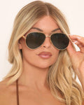 Bottega Veneta Sardine Aviator Sunglasses