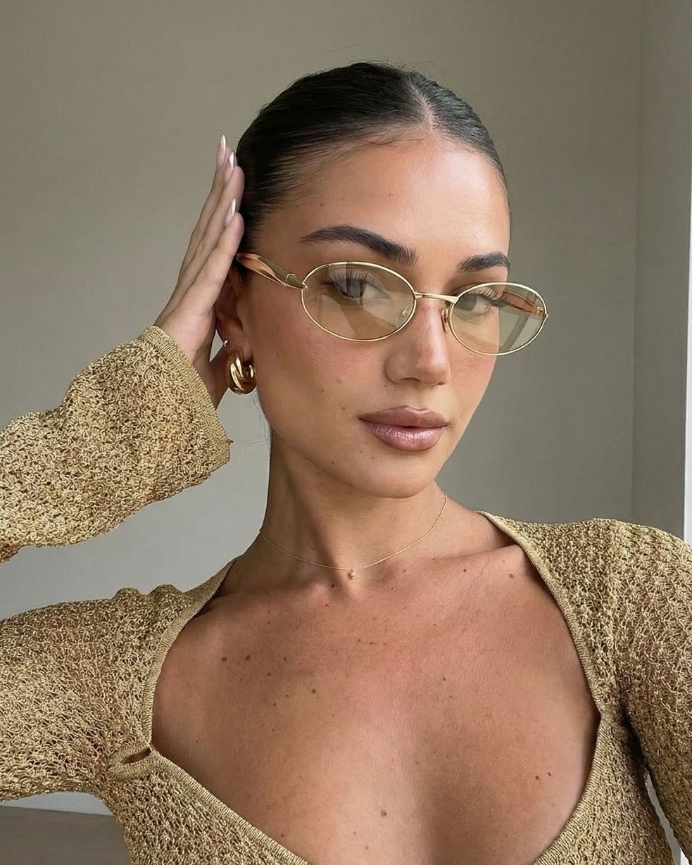 Bottega Veneta Oval Sunglasses