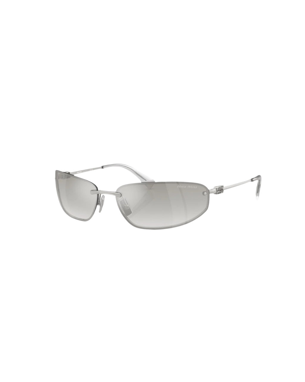 Miu Miu A50S Rimless Oval Metal Sunglasses