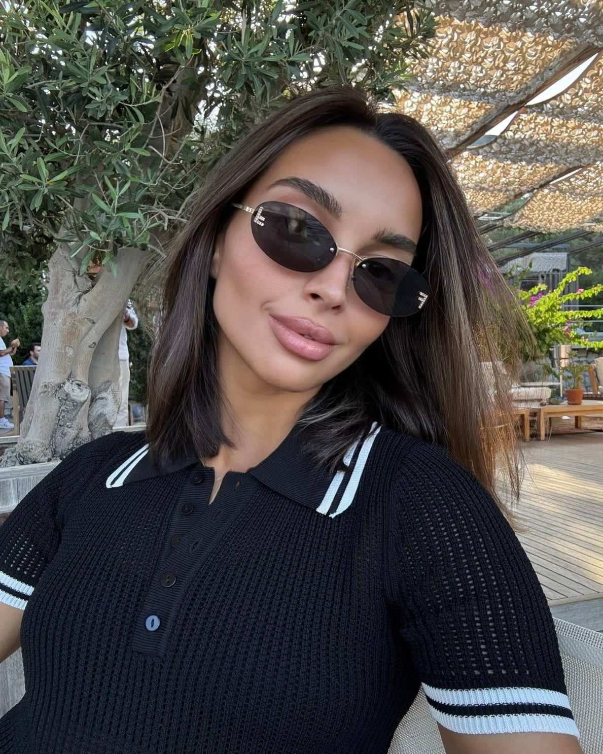 Fendi Rimless Round Sunglasses