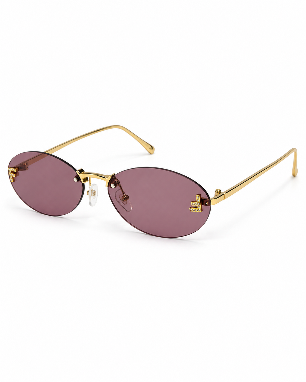 Fendi Rimless Round Sunglasses