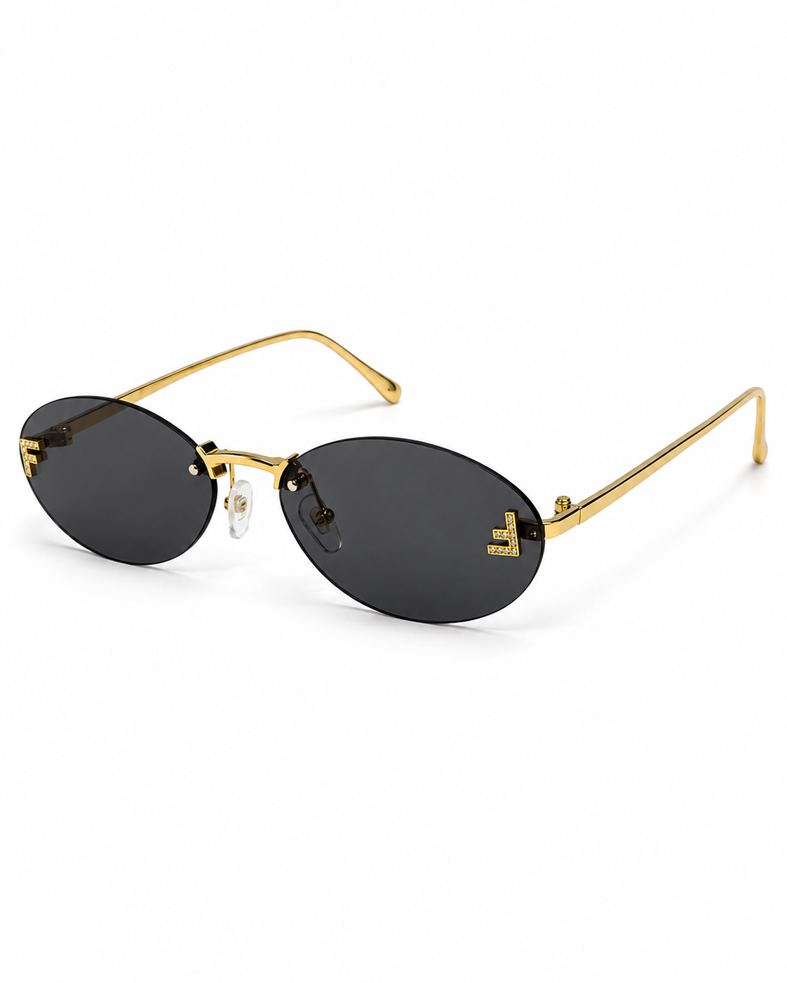 Fendi Rimless Round Sunglasses